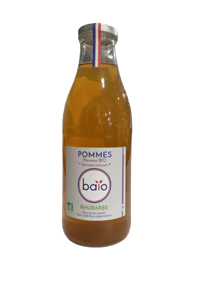Jus de pomme Rhubarbe "BAIO" 1l