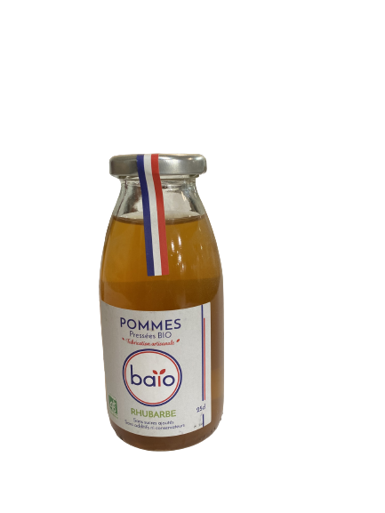 Jus de pomme Rhubarbe "BAIO" 33 cl
