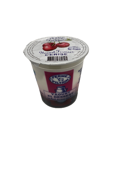 Yaourt et dessert au lait de vache Cerise "La Ferme de Viltain"