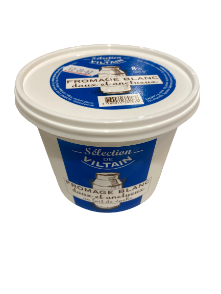 Fromage blanc doux et onctueux au lait de vache "Viltain"