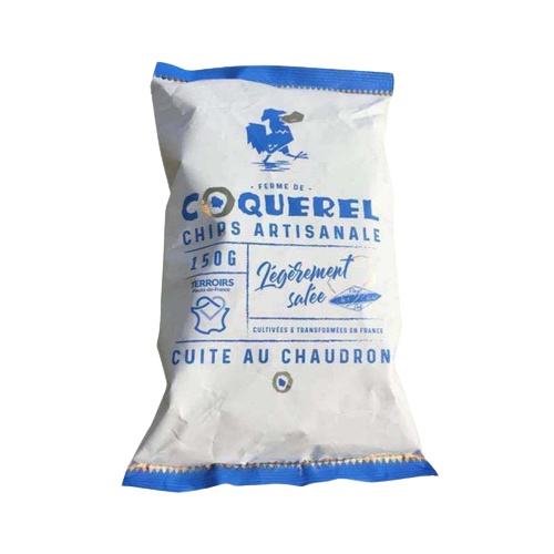 Chips artisanale Légèrement salée cuite au chaudron Coquerel