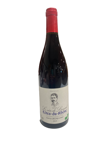Vin rouge Le Vin de Léonard Côtes du Rhône Bio