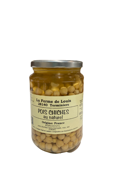 Pois chiches au naturel La Ferme de Louis - 660 g