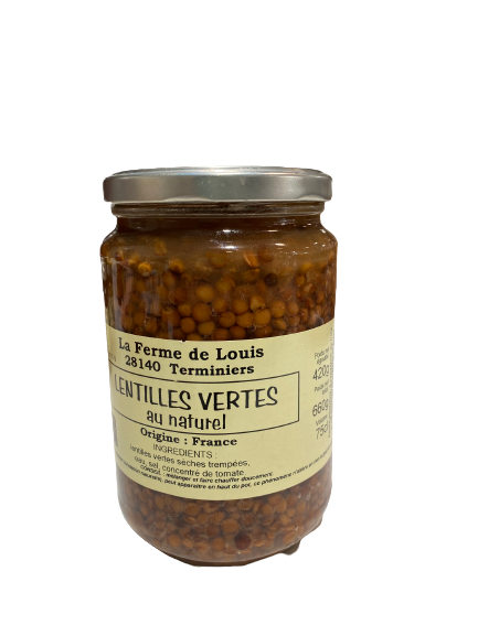 Lentilles vertes au naturel La Ferme de Louis - 660 g
