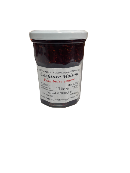 Confiture maison framboise entière Bernard Autricque