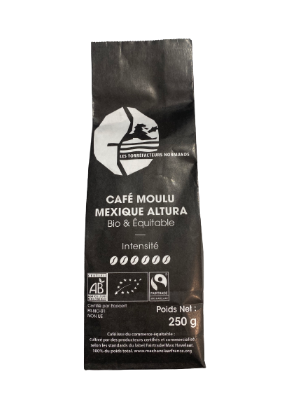 Café Moulu Mexique Altura Bio & Equitable "Les Torréfacteurs Normands"