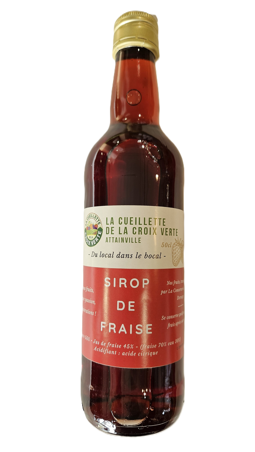 Sirop de fraise - 500ml Sirop de fraise - 500ml
