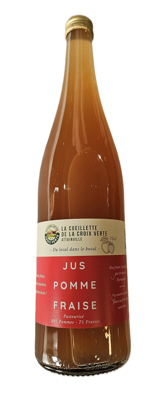 jus de pomme fraise en 75 cl