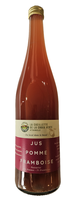 Jus de pomme framboise en 75 cl