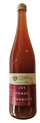 Jus de pomme framboise en 75 cl