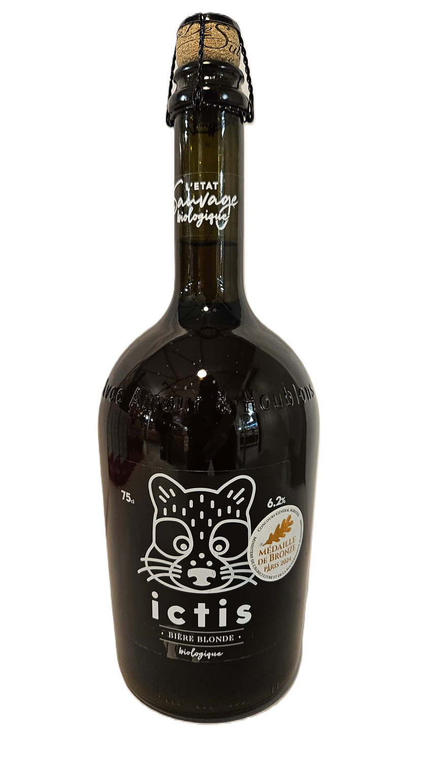 Bière Blonde Ictis Bio - 75 cl Bière Blonde Ictis Bio - 75 cl