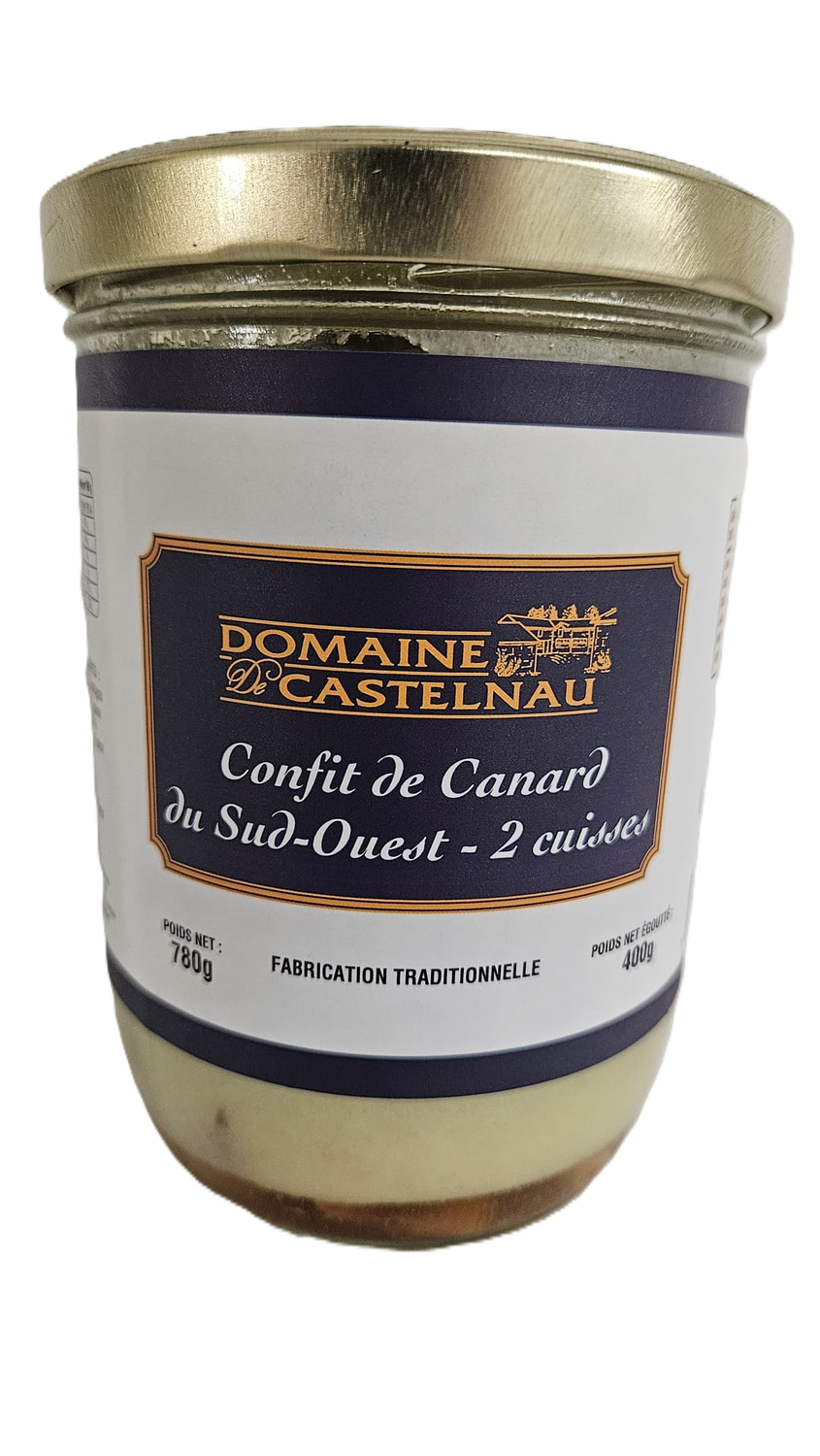 Bocal Confit de canard - 2 cuisses - 780g Bocal Confit de canard - 2 cuisses - 780g