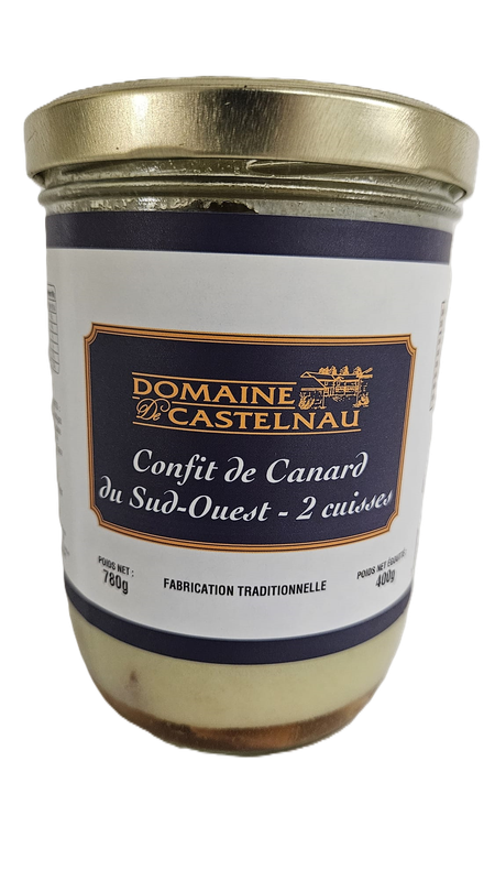 Bocal Confit de canard - 2 cuisses - 780g