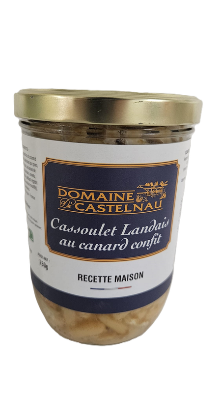 Bocal Cassoulet Landais au canard confit -780g