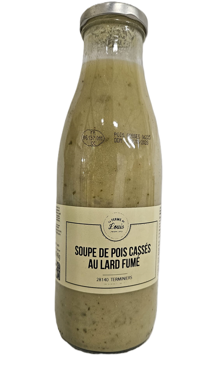 Soupe de pois cassés au lard fumé