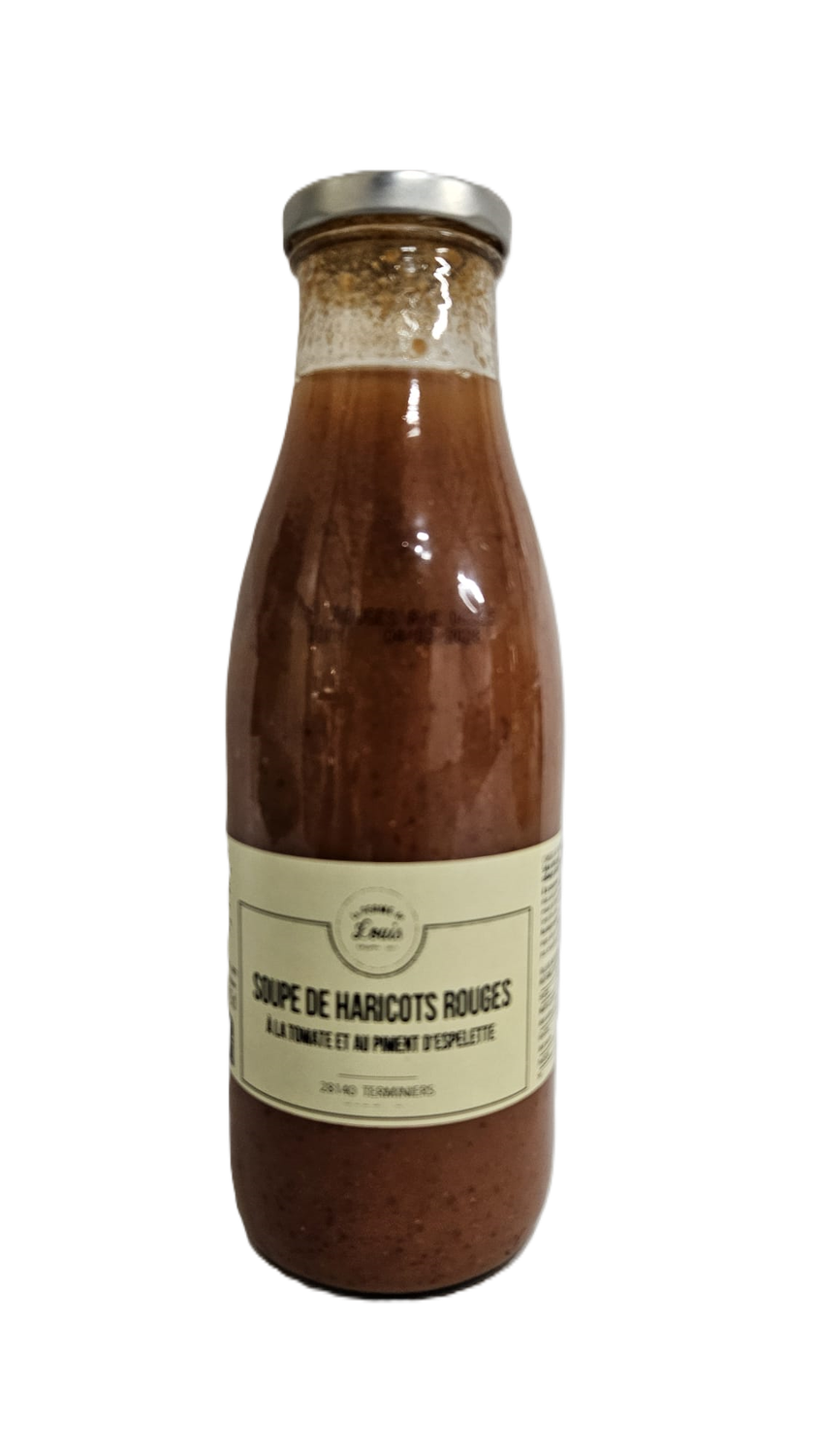 Soupe de haricots rouges à la tomate et au piment d'Espelette Soupe de haricots rouges à la tomate et au piment d'Espelette