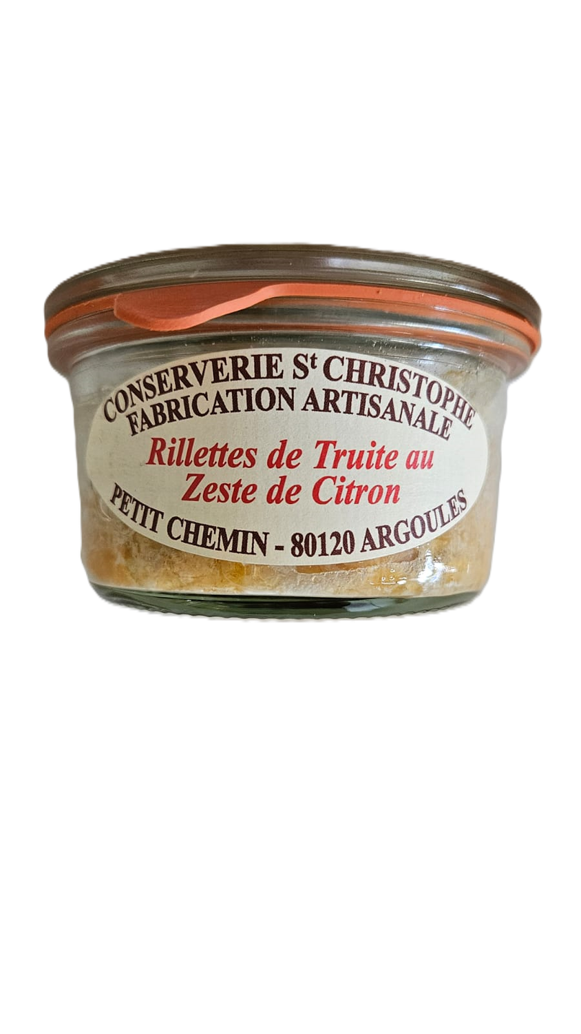 Rillettes de Truite au zeste de citron "Conserverie St Christophe"