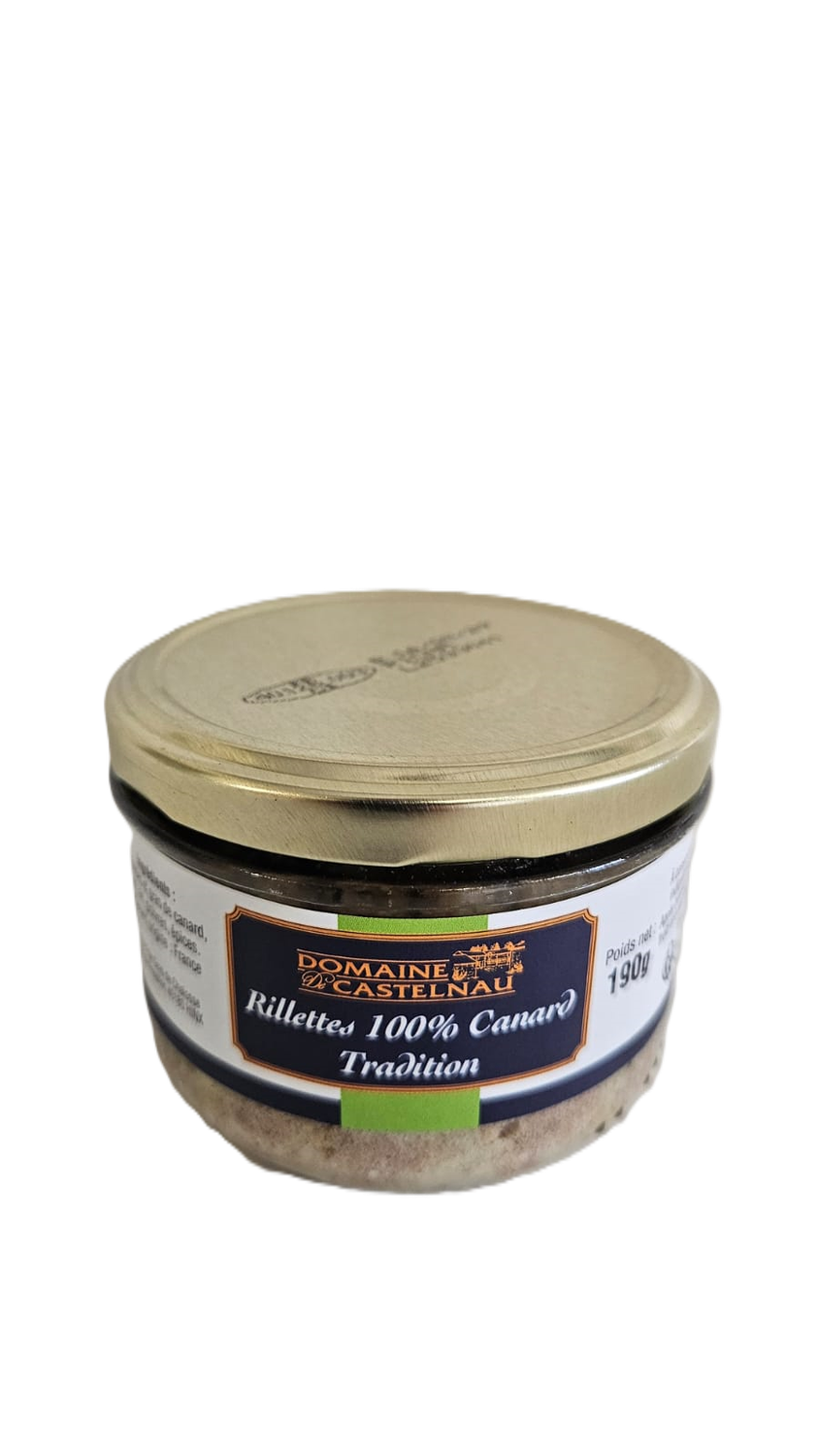 Rillettes 100% de canard tradition -190g