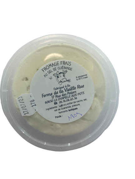 Fromage frais au sel de Guérande "Ferme de la Vieille Rue" - 180g