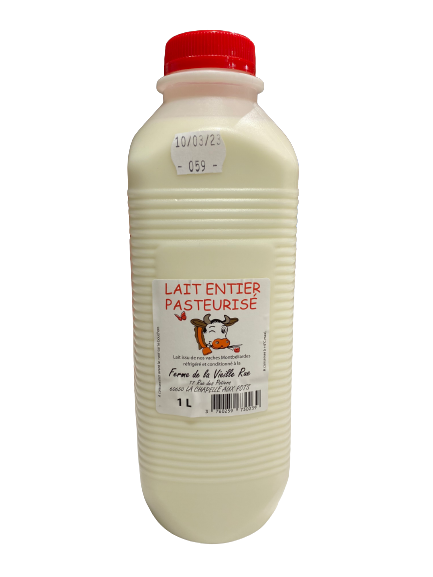Lait entier pasteurisé "Ferme de la Vieille Rue"