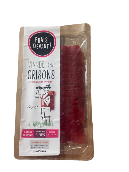 Viande de grisons "Frais devant" - 10 tranches environ