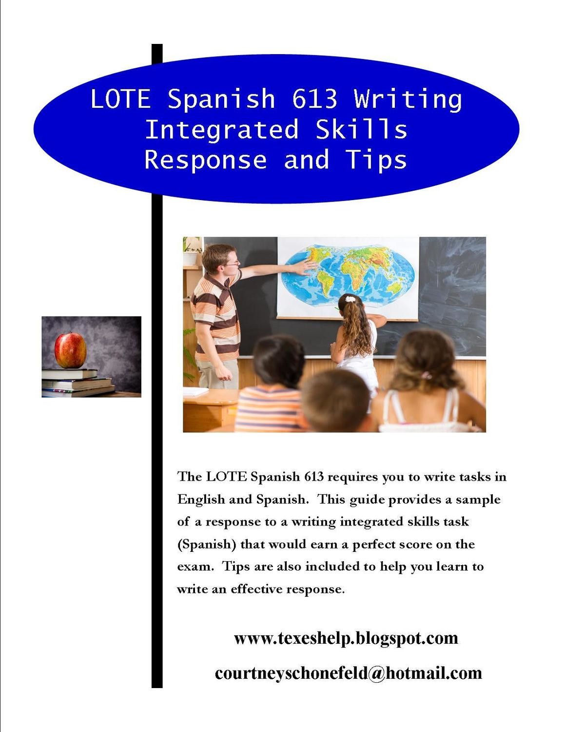 LOTE Spanish 613 Writing Integrated Skills Response and Tips