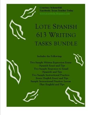 LOTE Spanish 613 Writing Tasks Bundle