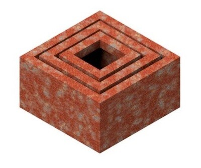 Square Corten Steel Planters - Trio