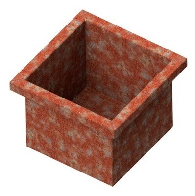 Top Hat Corten Steel Planter (485x485x350mm)