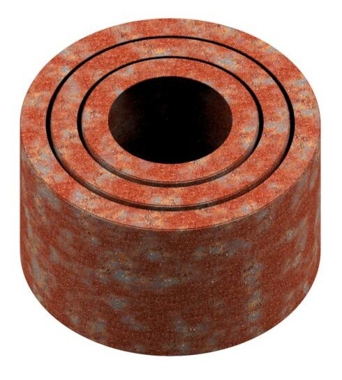 Circular Corten Steel Planters - Trio