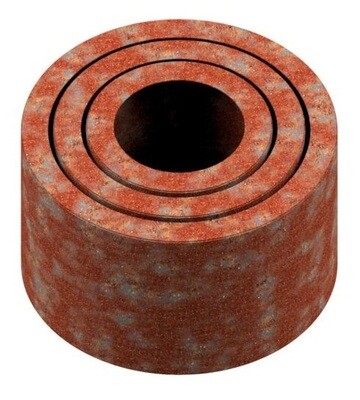 Circular Corten Steel Planters - Trio