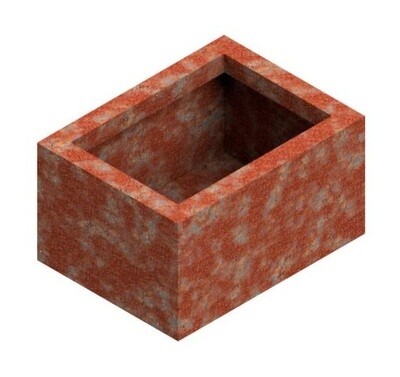 Rectangular Corten Steel Planter (485x245x265mm)