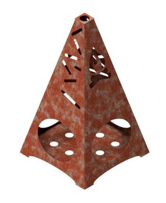 Chimenea / Log Burner- Corten Steel (450x450x800mm)