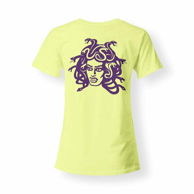 Stone Gaze Medusa Portrait - Yellow