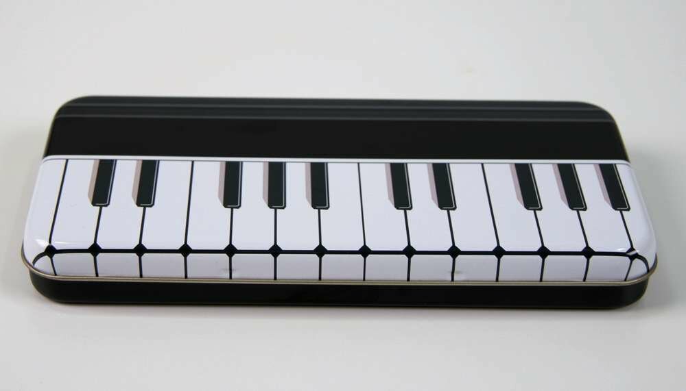 Blechdose Metallbehälter Klaviatur Tastatur