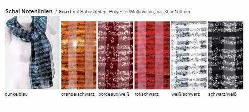 10 Schals Chiffon nach Wahl rot/schwarz/blau/Orange/bordeaux