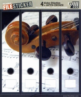 Ordnerrücken Geige Violine Cello Bratsche