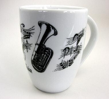 Tasse mit Tuba Bass