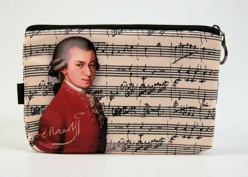 Kosmetiktasche mit Reißverschluß Wolfgang Amadeus Mozart