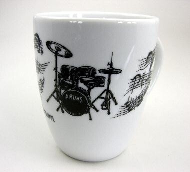 Tasse mit Schlagzeug Drum