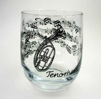 Glas mit Tenorhorn
