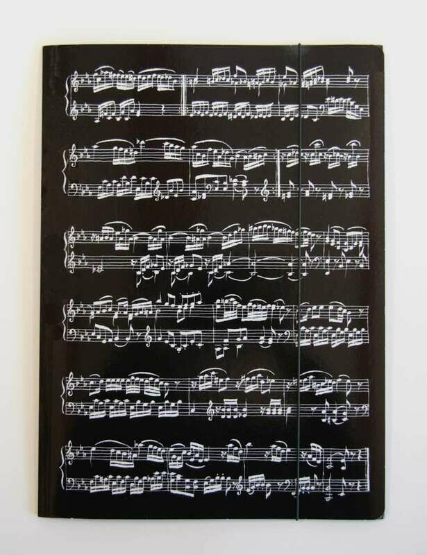 Sammelmappe Noten schwarz