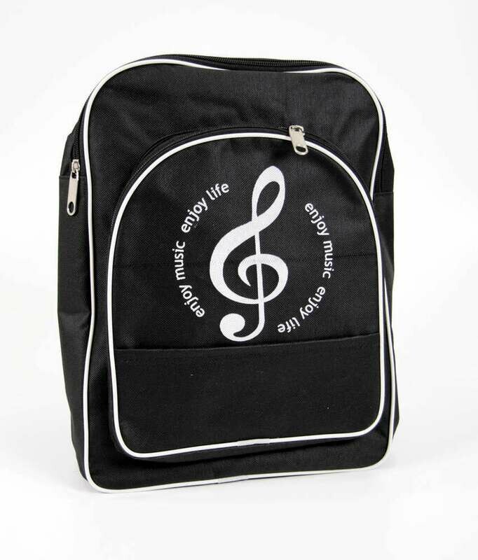 Jugend Rucksack Violinschlüssel schwarz