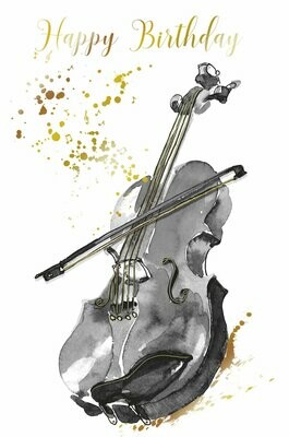 Karte Geige Violine Cello Bratsche