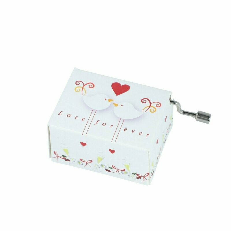 Spieluhr Drehorgel Musixboc Hochzeitsmarsch Weiße Tauben Love for Ever