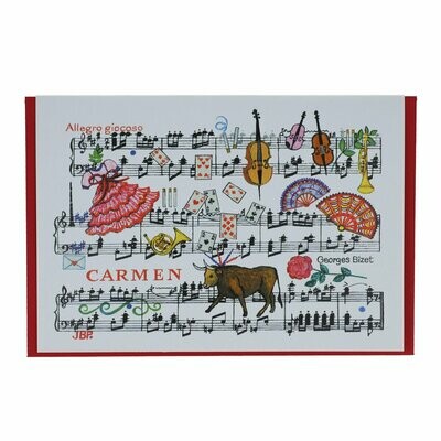 Karte Carmen von Georges Bizet