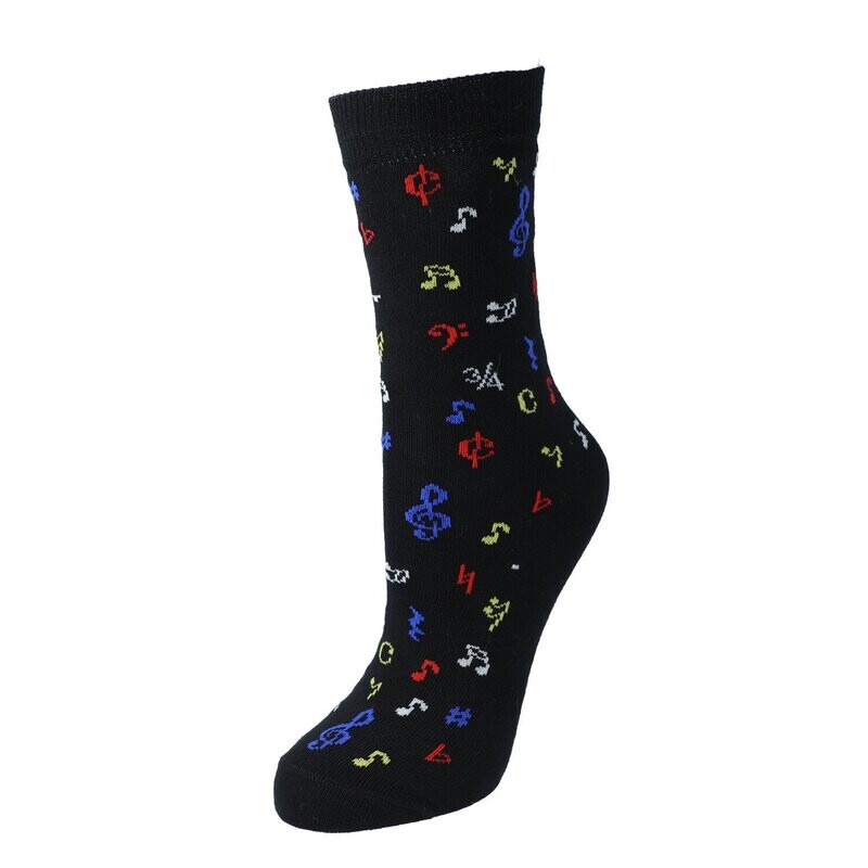 Socken Noten bunt