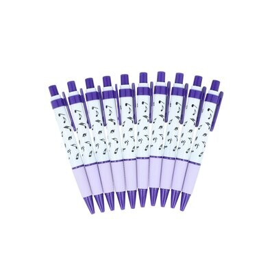 10 Kugelschreiber Noten violett