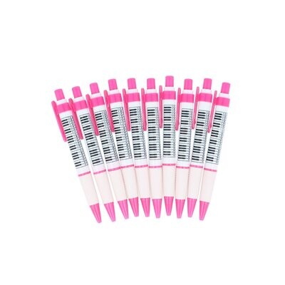 10 Kugelschreiber keyboard pink