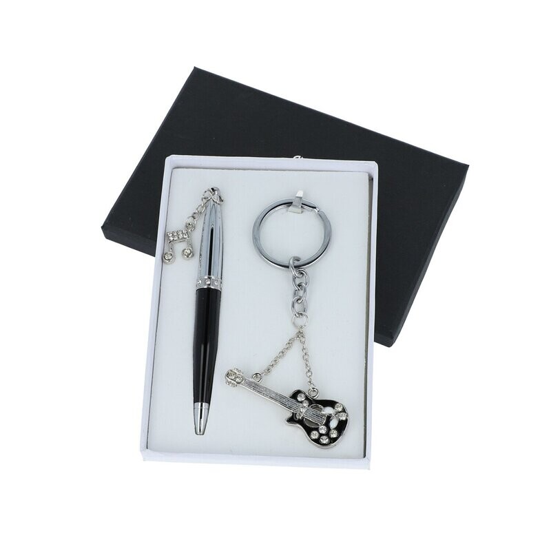 Kugelschreiber mit Schlüsselanhänger eGitarre Kugelschreiber mit Schlüsselanhänger eGitarre